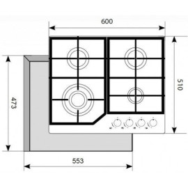 Газовая панель AKPO PGA 604 HGC-T BL