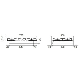 Варочная поверхность ILVE HCB 70SDN/AWG