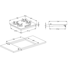 Поверхность BEKO HSLG64425ST