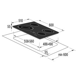Поверхность GORENJE ect 640 asc