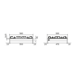 Варочная поверхность ILVE HCB 60CN/AWB