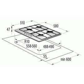Поверхность GORENJE g 65 w