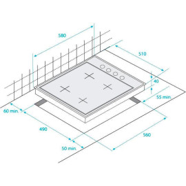 Газовая поверхность BEKO HIZG 64125 AR