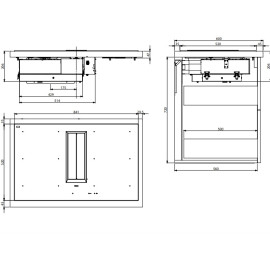 Варочная поверхность FALMEC QUANTUM EASY PRO (CUZQ90.04P8#ZZZN461F)