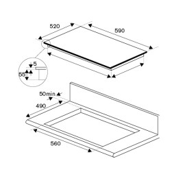 Варочная поверхность BERTAZZONI P603I30NV