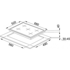 Газовая панель FRANKE FHGS 705 4G TC WH C