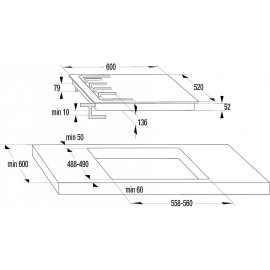 Газовая панель GORENJE GW 641W1