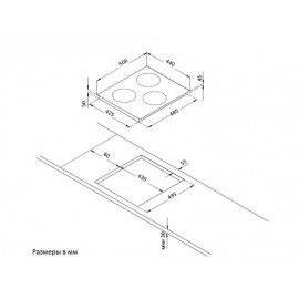 Стеклокерамическая панель KORTING HI 42031 B