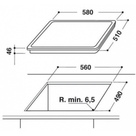 Варочная поверхность HOTPOINT-ARISTON HR 629 C