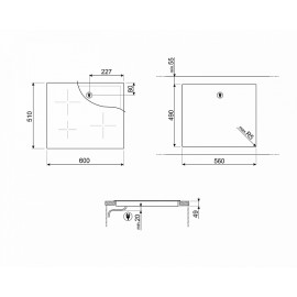 Поверхность SMEG SI1M7643B