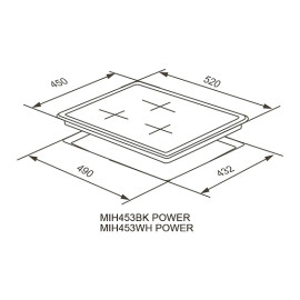 Варочная поверхность MEFERI MIH453WH POWER