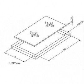 Газовая панель Korting HGG 382 CTW