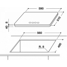 Варочная панель WHIRLPOOL GOA7523/NB
