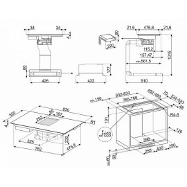 Индукционная варочная панель SMEG HOBD682D1