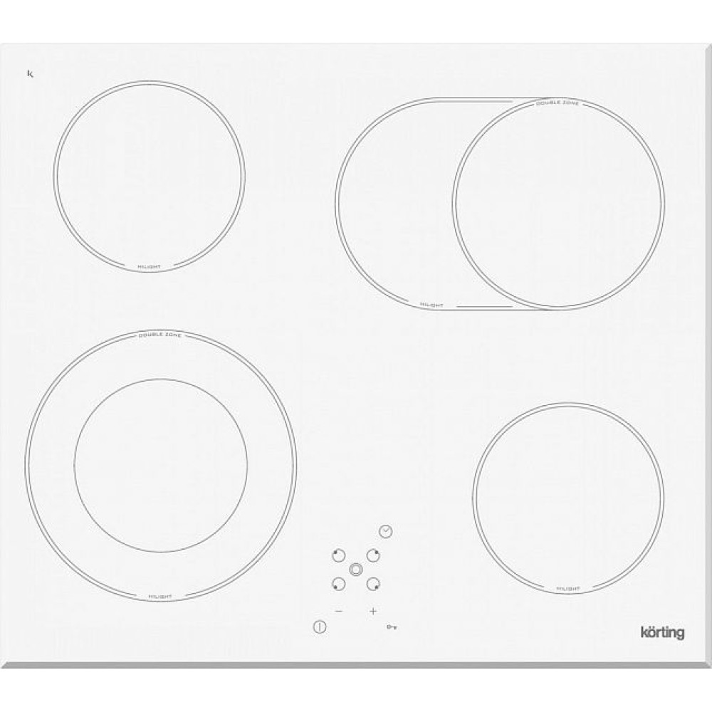 Стеклокерамическая панель KORTING HK 62051 BW
