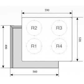 Варочная панель LEX EVI 640-1 WH