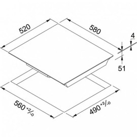 Индукционная варочная поверхность Franke FHSM6044Iblack (108.0492.680)