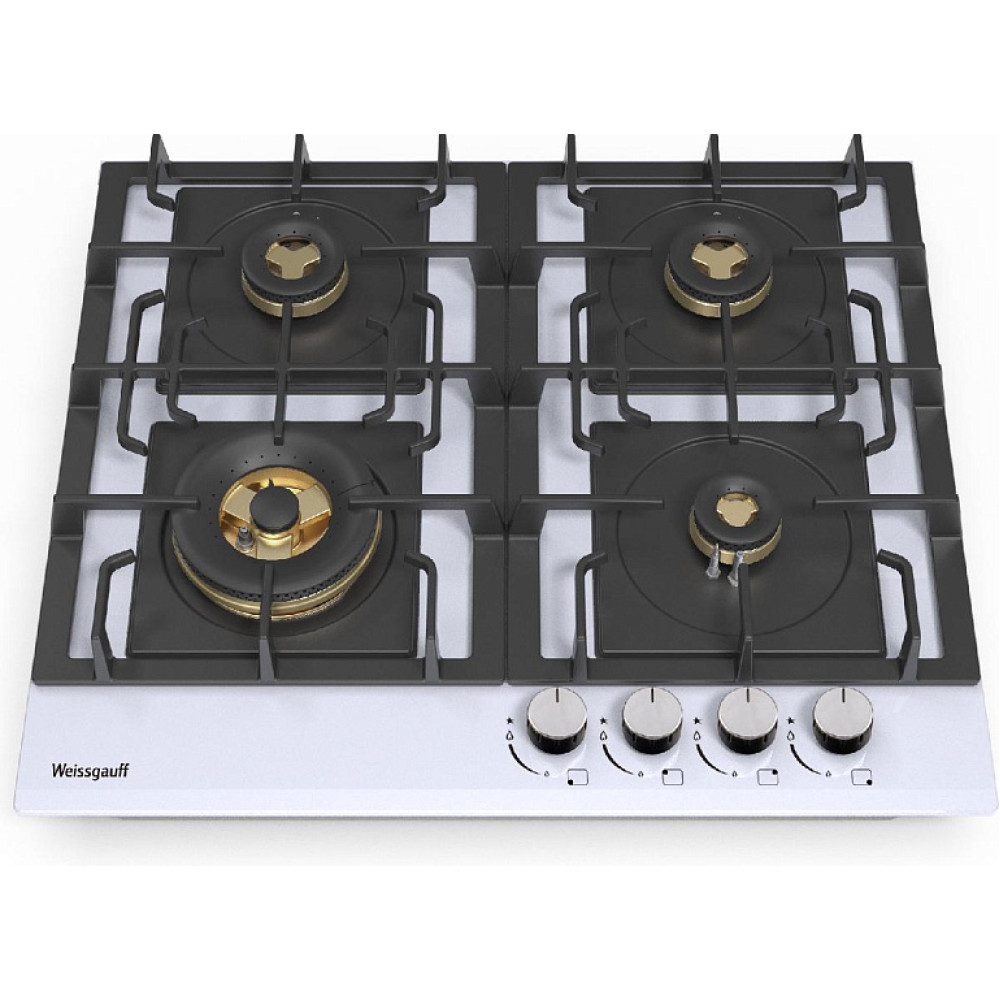 Варочная поверхность WEISSGAUFF HGG 6445 WH Volcano Burner