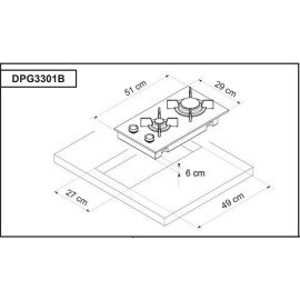 Варочная поверхность DE DIETRICH DPG3301B