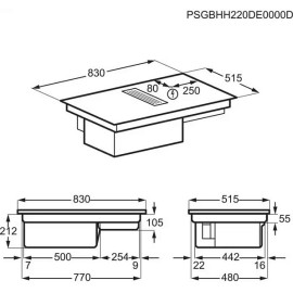 Варочная поверхность ELECTROLUX KCC85450