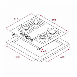 Варочная панель TEKA EFX 60 4G AI AL CI DR 40214306