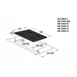 Поверхность KORTING hk 6203 x