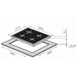 Газовая панель Maunfeld EGHG.64.33CBG.R/G