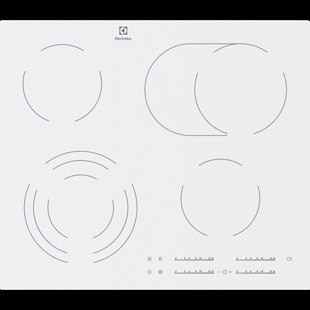 Стеклокерамическая панель Electrolux CKE 6450 WC