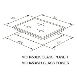 Варочная поверхность MEFERI MGH453BK GLASS POWER