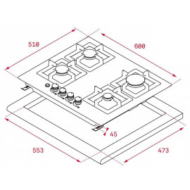 Варочная панель TEKA EFX 60.1 4G AI AL DR CI NAT