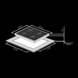 Газовая поверхность MAUNFELD MGHG.64.17I_CREAM GLASS