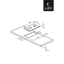 Варочная поверхность LEX GVG 323A BBL