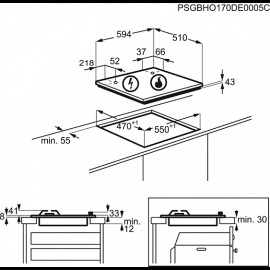 Газовая варочная панель Zanussi GPZ 262 HW