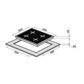 Варочная поверхность GRANDGERMES HEG-60WH-CX