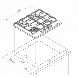 Варочная поверхность KUPPERSBERG FQ 62 B
