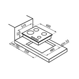 Варочная поверхность ARDESIA c 604 gvtb