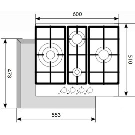Газовая панель AKPO PGA 604 VGC-T WH