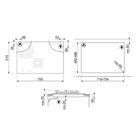 Варочная поверхность SMEG PM6743R