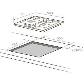 Газовая поверхность MIDEA MG606B