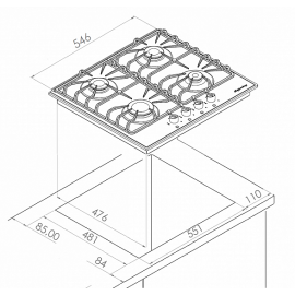 Варочная поверхность KUPPERSBERG FQ 601 W