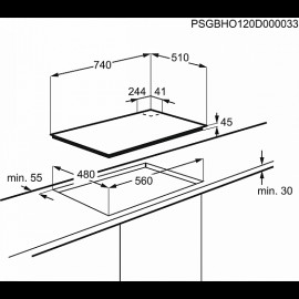Варочная панель ELECTROLUX GPE 373 YK