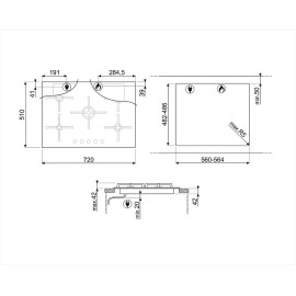 Варочная поверхность SMEG PV175B3