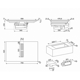 Варочная поверхность SMEG HOBD472D2