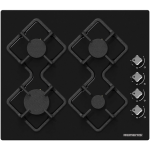 Встраиваемая газовая варочная панель Remenis REM-2150 black side