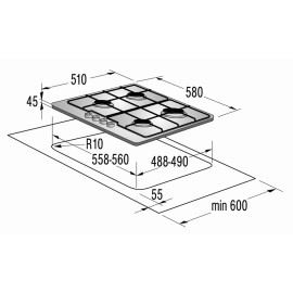 Поверхность GORENJE g 6n5 ax