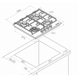Варочная поверхность KUPPERSBERG FQ 63 B