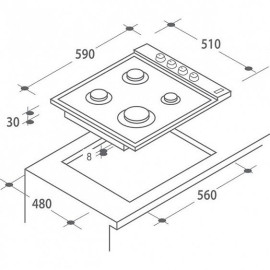 Варочная панель ELECTROLUX EGH96333BX