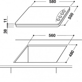 Газовая поверхность INDESIT PAA 642 /I(WH) EE