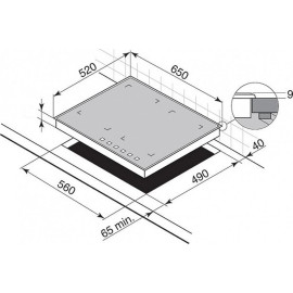 Поверхность DE DIETRICH dti 1053 x