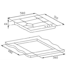 Варочная поверхность WEISSGAUFF HGG 641 BV Nano Matt Glass